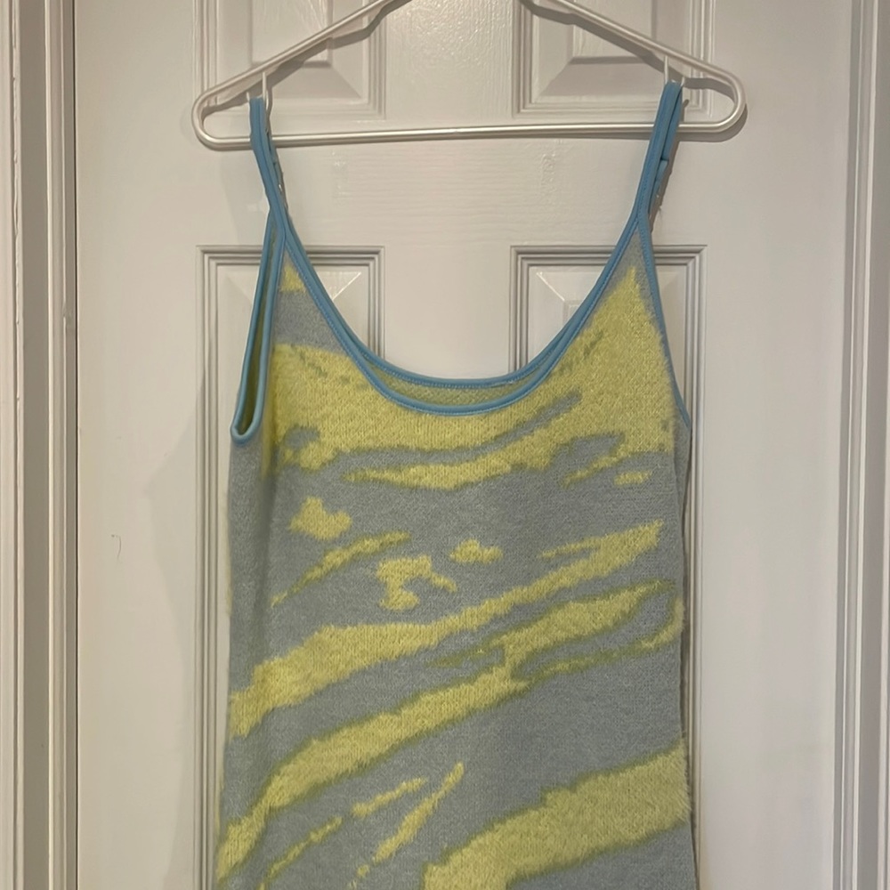 ☀️Pretty sweater adjustable strap back key hole long dress ☀️
